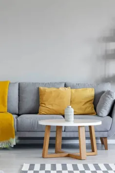 34 ایده اتاق نشیمن Gray Couch [Inc.  عکس ها] - خوشبختی دکوراسیون منزل