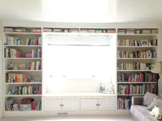 قفسه های داخلی توکار |  آموزش ساخت کتابخانه صندلی پنجره