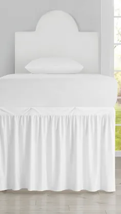 تابلو دامن تخت خواب اندازه مخمل خواب دار لوکس و سفید - سفید