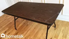 چگونه یک میز خانه مزرعه را با یک میز تاشو جعل کنیم