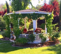 32 Gazebos باغ برای ایجاد پناهگاه باغ خود