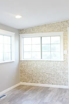 Prescott View Home Reno: DIY Brush Stroke Stroke Wall & Dining Room - Classus Clutter