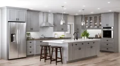 کابینت های پایه Tremont در مروارید خاکستری - آشپزخانه - انبار خانه