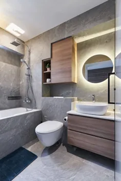20 حمام زیبا HDB با وان