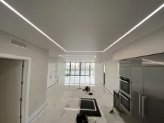 چراغ های LED محیطی روی سقف کشسان