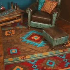 فرش به سبک بومیان آمریکا فرش منطقه بومی آمریکایی ها |  اتسی