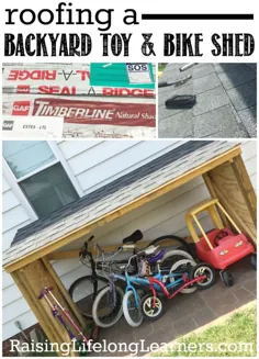سقف یک اسباب بازی حیاط خلوت و سایبان دوچرخه |  پروژه DIY Weekend