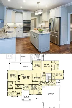 The Single-Story 4-Bedroom The Drake Ranch (Floor Plan)
