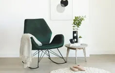 لورنا - صندلی گهواره ای مدرن - سبز