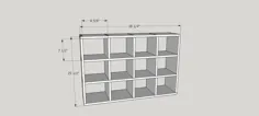 EZ Cube Mini 3x3 Shelf Wood Cube Cube مکعب های ذخیره سازی چوب |  اتسی