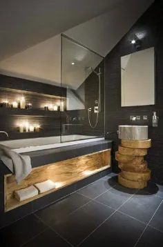 حمام را به روش مدرن و با نور طراحی کنید