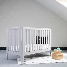 تخت خاکستری با اتاق کودک Star Rug