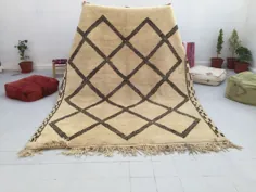 فرش دستباف مراکشی Beni Ourain area فرش 100٪ پشم |  اتسی