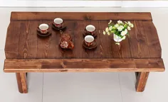 میز چوبی مصنوعی مستطیل 110 سانتی متری اتاق نشیمن مبلمان اتاق نشیمن سبک عتیقه آسیایی میز قهوه کم میز میز قهوه چوبی از مبلمان در Aliexpress.com |  گروه علی بابا