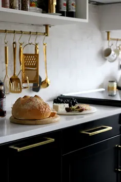 آشپزخانه آشپزخانه سیاه و طلای ما - شایسته Swoon