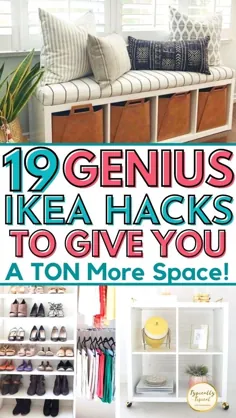 19 هک ذخیره سازی درخشان IKEA برای فضاهای کوچک |  ایده های ذخیره سازی خانه DIY که مناسب بودجه هستند