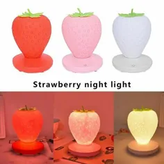 Strawberry Touch Dimmable LED Night Night