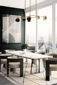 طراحی میز ناهار خوری |  ایده های مبلمان |  اتاق ناهار خوری Inspo |  میز ناهار خوری |  طراحی میز مرمر