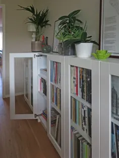 کتابخانه های BILLY با درب های شیشه ای GRYTNÄS - IKEA Hackers