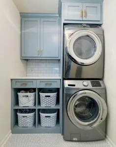 12 ایده شگفت انگیز اتاق خشکشویی کوچک برای مکان های کوچک