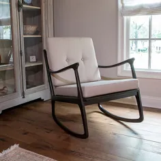 دکور تراپی صندلی گهواره ای Armando در رنگ طبیعی / قهوه ای تیره قهوه ای تیره / طبیعی