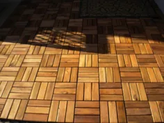 کاشی بالکن ساخته شده از چوب - 50 ایده شیک در فضای باز