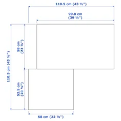 سفید PAX ، سفید گریمو ، کمد گوشه ای ، 111 / 111x201 سانتی متر - IKEA