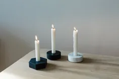 نگهدارنده شمع مرمر در رنگها و اشکال مختلف