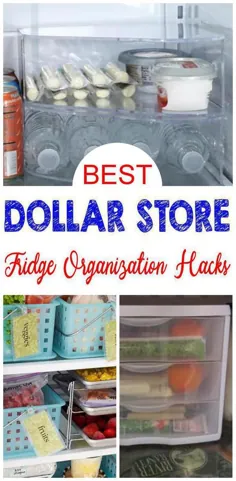 7 هک فروشگاه دلار DIY |  ایده های سازماندهی و ذخیره سازی یخچال و فریزر - آشغال - پروژه های DIY برای آشپزخانه - یخچال و فریزر - بیاموزید که چطور یخچال را در خانه مرتب کنید