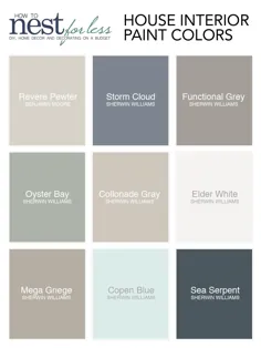 رنگ های رنگ خانه - چگونه برای کمتر لانه کنید