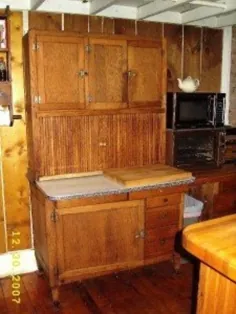 آشپزخانه کابینت کابینت عتیقه Hoosier اصلی PU / NYC |  # 115801515