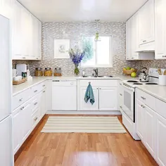 ایده های آشپزخانه: تزئین با وسایل سفید / کابینت های نقاشی شده - داخلی Kylie M