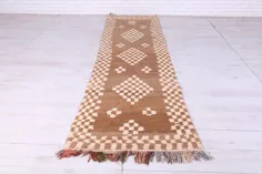 فرش دستباف مراکشی ، فرش راهرو ، 2.9 فوت x 10.8 فوت ،