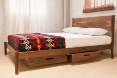 تختخواب مدرن کلاسیک با انبار وسط قرن مدرن دانمارکی |  اتسی