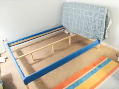 DIY |  Ikea Fjellse Hack: How to Upholster A Bed |  عمرسون و پانزدهم