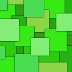 مکعب های هندسی رنگارنگ (سبز)