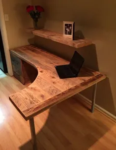 26+ Inspiring Simple DIY Pallet Desk Desk Desk for Home Office #homedecor # h... - 2019 - ایده های پالت