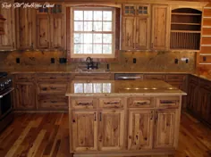 کابینت آشپزخانه چوبی جامد