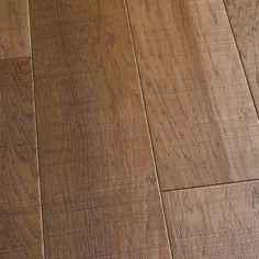 Malibu Wide Plank Hickory Capistrano 3/8 in. T x 6-1 / 2 in. W x Varying L Engineered Click Hardwood Flooring (23.64 sq. ft. / case)