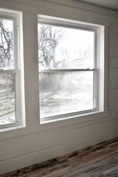 تر و تمیز پنجره به سبک Farmhouse ساده