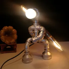 لامپ لوله ربات سامورایی / لامپ لوله گاز / میز صنعتی |  اتسی