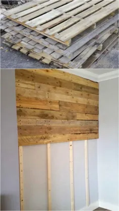 DIY Pallet Wall: 25 بهترین آموزش ساخت دیوار چوبی با لهجه