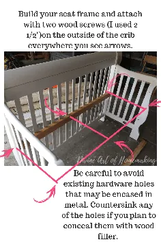 Crib to Bench DIY - به علاوه چگونه می توان فهمید که آیا تختخواب شما قابل تبدیل است!