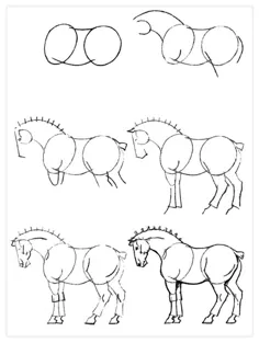 نحوه کشیدن اسب