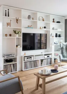 GANTZ - Wohnwand mit integriertem Fernseher und HiFi |  احترام گذاشتن