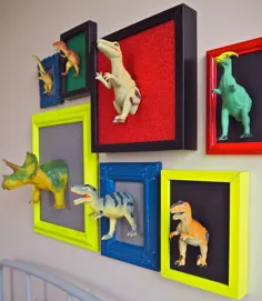 DIY This 3D Dinosaur Art Gallery Wall With Gorilla Super Glue Precise Gel - MELANIE LISSACK INTERIORS
