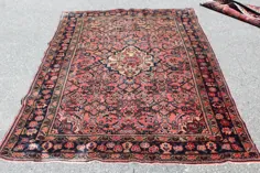 فرش ایرانی Oriental فرش قبیله فرش صورتی 4x7 |  اتسی