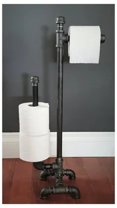 نگهدارنده کاغذ توالت لوله مشکی