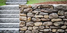 دیوارهای نگهدارنده سنگ طبیعی