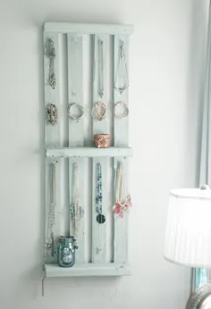 قفسه دیوار جواهرات پالت - پاشیده و نقاشی شده در KA Styles.co